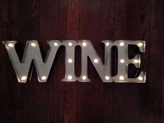 WINE LED Marquee Light Up Sign