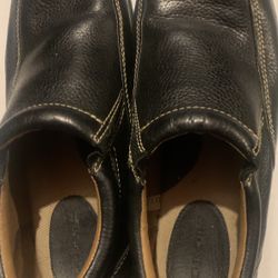 Men's Black Leather Cherokee Slip On Shoes 10.5