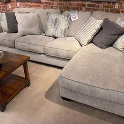 Ardsley Pewter 3 Piece Sofa Sectional RAF LAF  Chaise ✅ New Brand 👌 Financing Options 👍