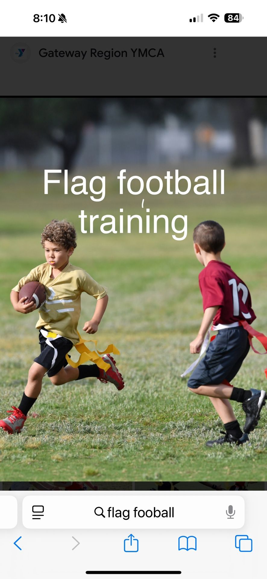 Flag Football Training Sessions
