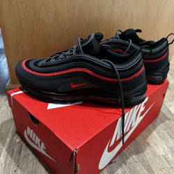 Nike Air Max 97s (size 11, Black/Picante Red) 