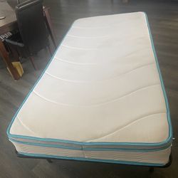 Twin XL Mattress W Bed frame 