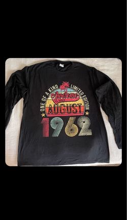 XL Long-sleeve T-shirt (Awesome Since August 1962)