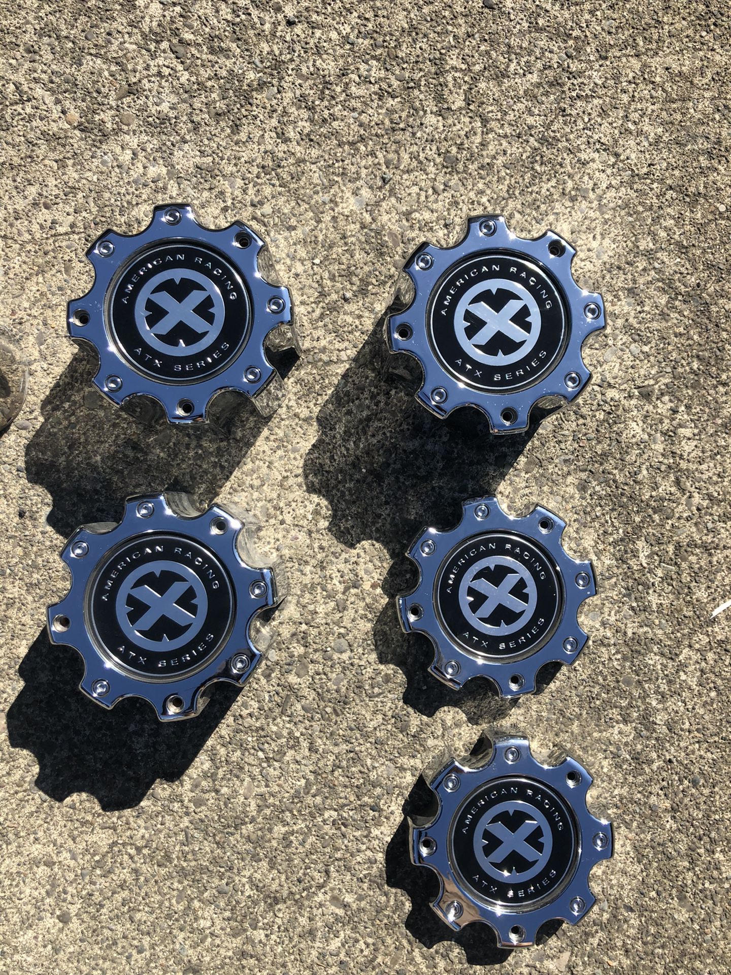 AMERICAN RACING AXT Series hub covers PERFECT CONDITION