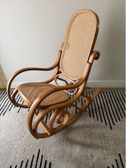 Beautiful wooden rocking chair