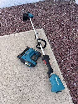 MAKITA WEED EATER AND 18 Gauge BRAD NAILER (Sale Together)