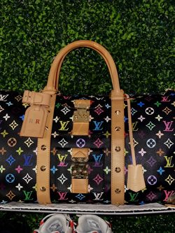 Louis Vuitton Multicolor Keepall 45 Black Duffle Murakami