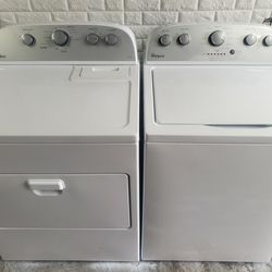Great Working Super Capacity Agitator Less Whirlpool Washer And Dryer Set 