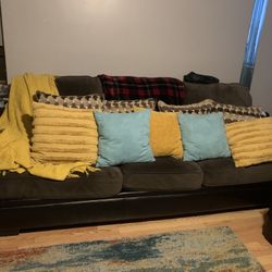 Learher Fabric Living Room Set