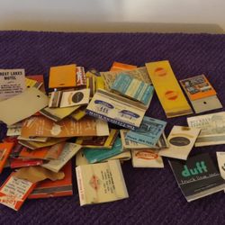 Vintage Collection Of Paper Match Books No Matches