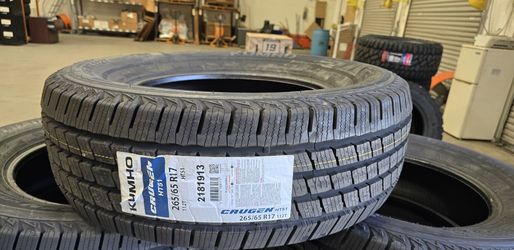 New TIRES 265/65R17 Kumho HT51 70K Mile Wty $589 For Set Of 4 Wheels