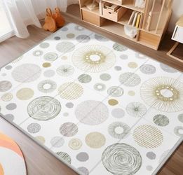 Reversible Playmats, Foldable Baby Play Mat, 50X50x0.4 inches, Waterproof Playpen Mat for Babies and Toddlers Kids, Safe Playmat for Tummy Time, gift