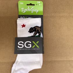 SockGuy California Freedom Cycling Socks SM/MD New!