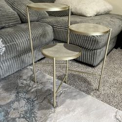 Collapsible Plant Stand - 3 Platforms - approx. D21” x H29”