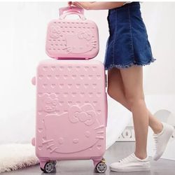 Hello Kitty 13" & 20" Trolley High Quality Hard ABS Suitcase Luggage Travel Set