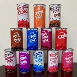 Vintage 1970’s Yummy Brand Soda Pop Cans. 
