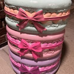 Valentines Stacked Macarons Stool