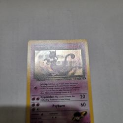 Rockets Mewtwo Pokemon Card! Vintage NEO CARD NM