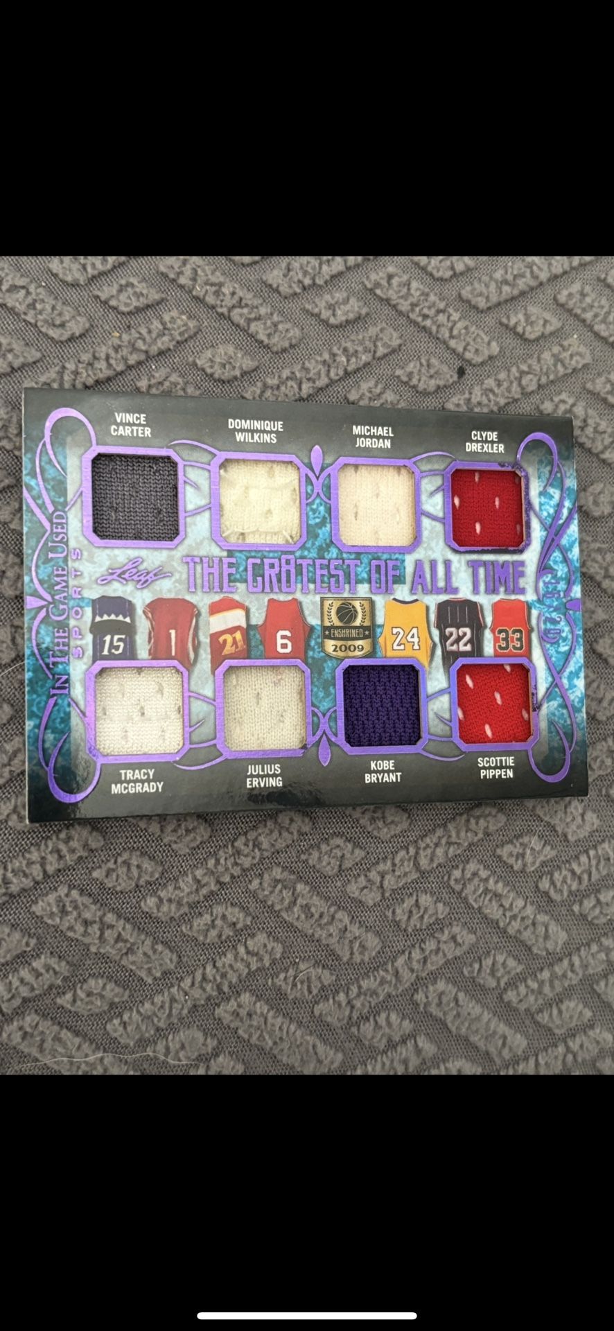 Michael Jordan, Kobe Bryant, Julius Erving, Mcgrady, Vince Carter, Scottie Pippen, Wilkins, Drexler