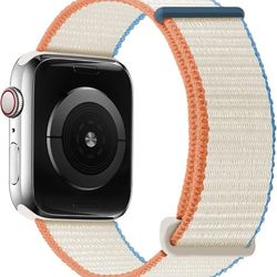 OXWALLEN Sport Loop Nylon Band Compatible with Apple Watch Series 9/8/7/6/5/4/3 SE 2/1 41mm 40mm 38mm, Adjustable Comfortable Braided Fabric Rugged St