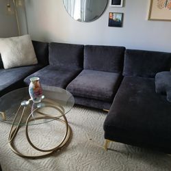 Long Sectional. Pictures Speak For Itself. MOVING. AND NEED. BARELY SAT ON