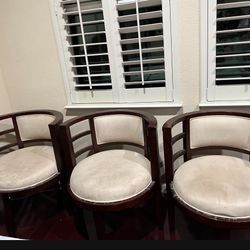 3 Metropolitan Cherry Wood Chairs