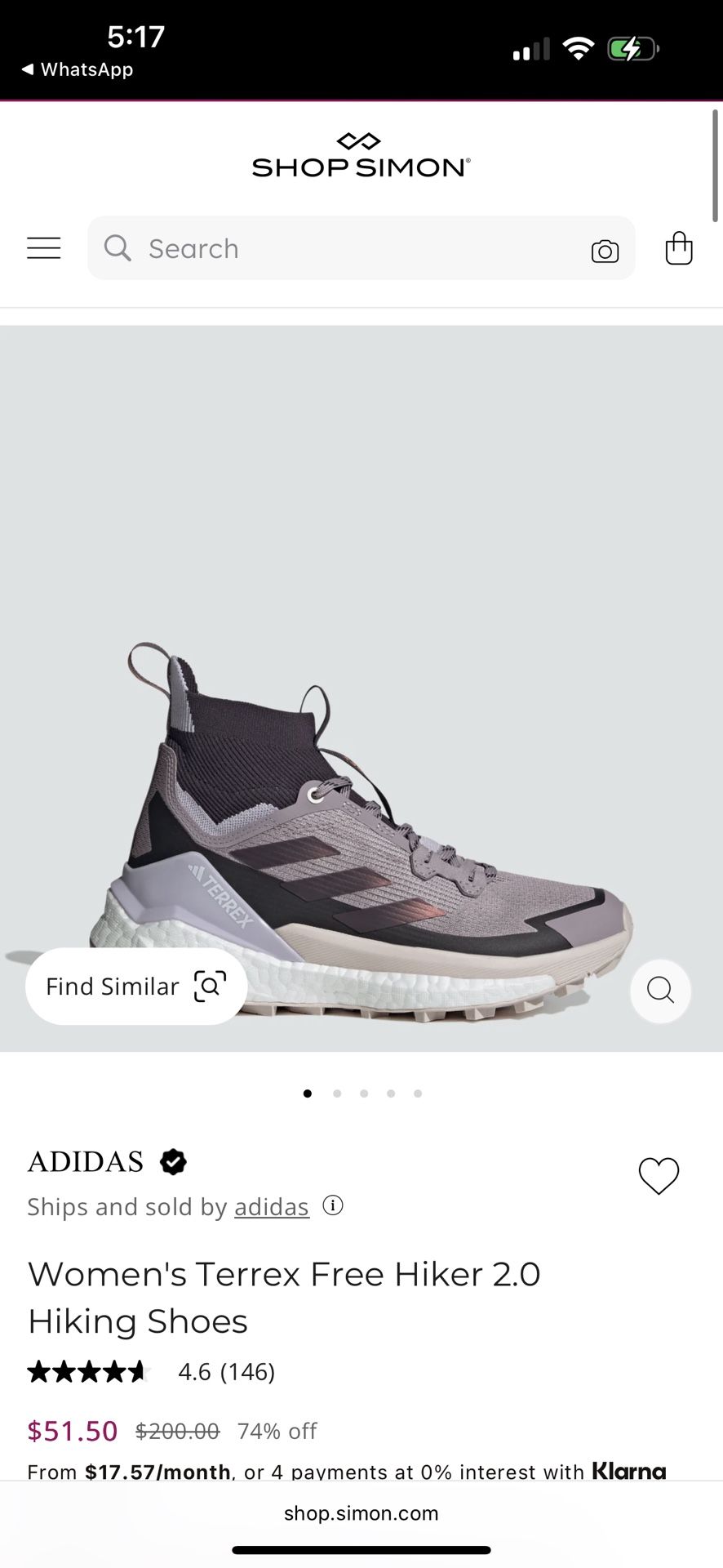 Adidas Terrex Women 8 Size