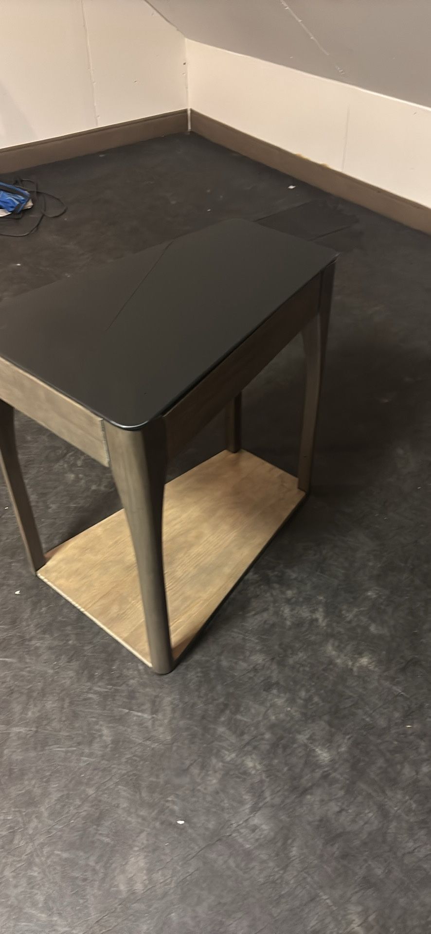 obsidian glass table