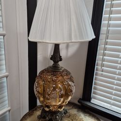 Antique Glass Lamp 
