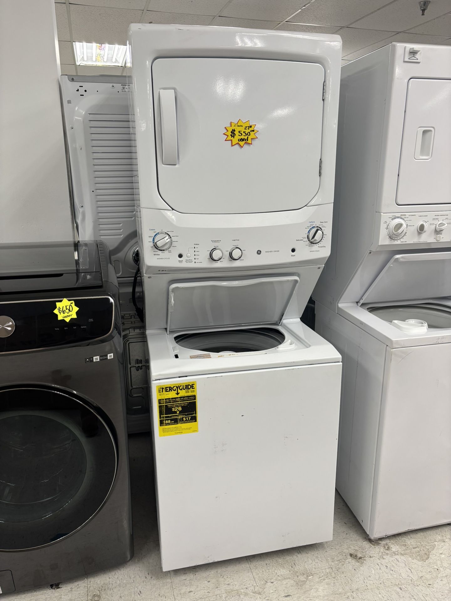 Ge 27” Electric Laundry Centers 