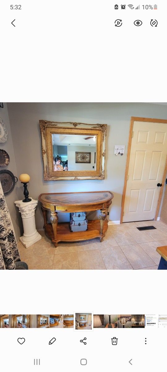 Console Table  AND/OR mirror