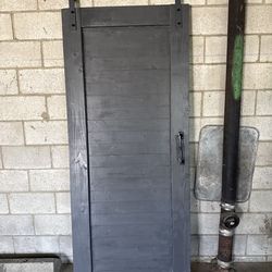 Sliding Barn Style Door 36x84 – Solid Wood w/ Track & Hardware