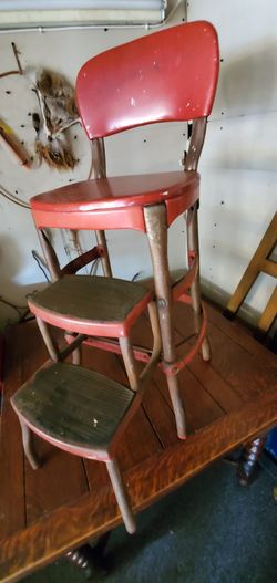 ❤Old Cosco step stool chair