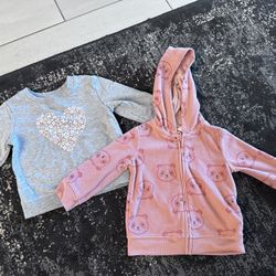 12 mo. girl Jacket And Sweatshirt