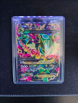M Rayquaza EX 105/108 Full Art Holo Pokemon Card (XY-Roaring Skies)