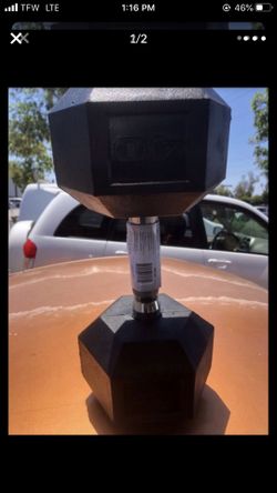 New 40 lb Rubber Hex Dumbbell each comes individually one sold at posting price only one left also DB’s Available In 10, 20, 30, 35, 40 lbs