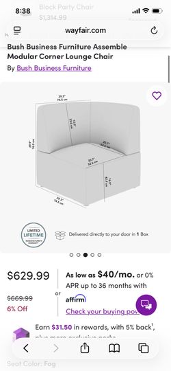 Assemble Modular Corner Lounge Chair