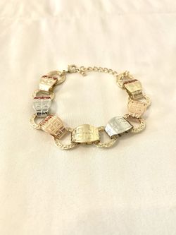 Womens Fancy Bracelet (14k Gold Plated)