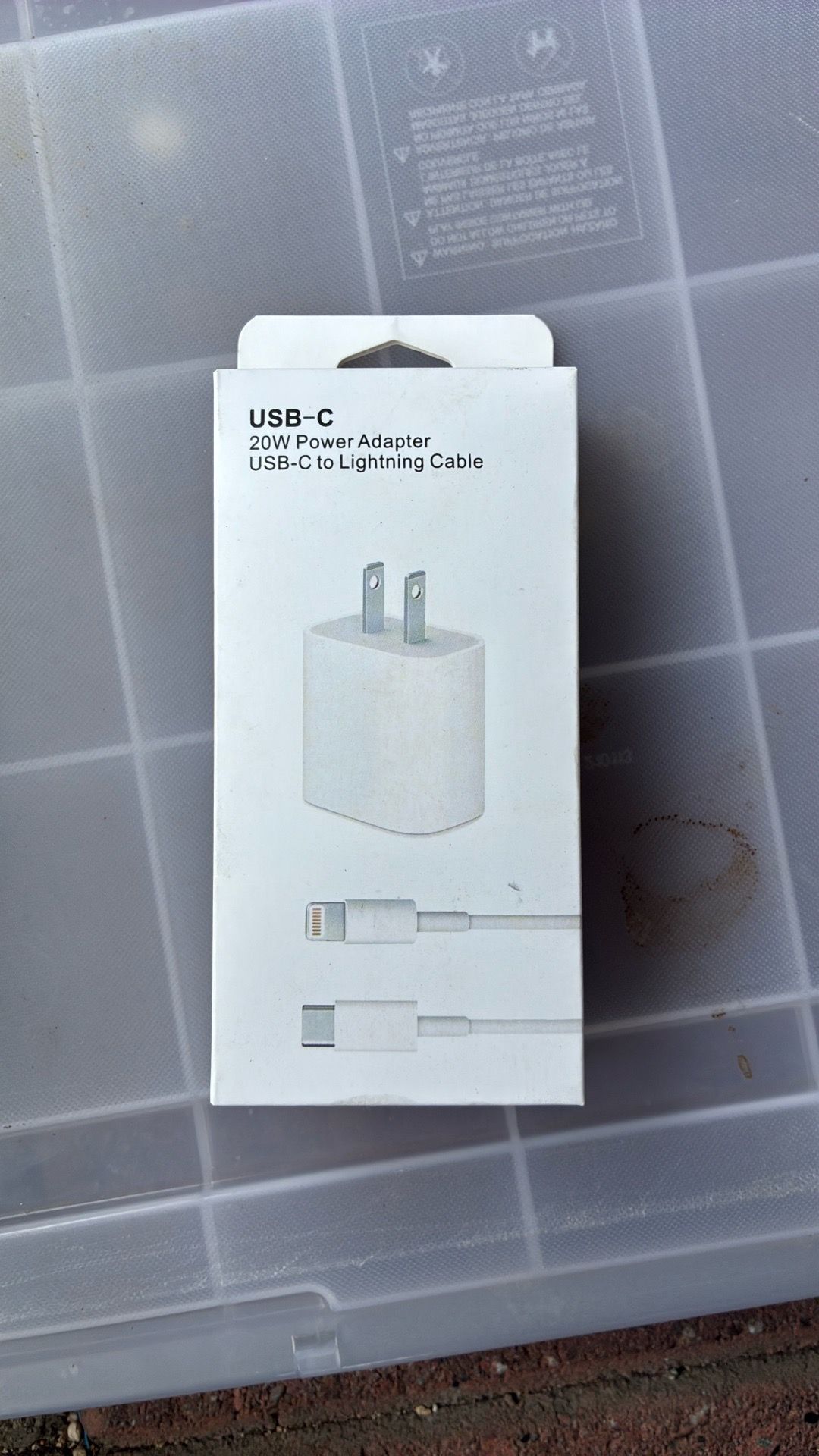 Lightning cable and power adapter
