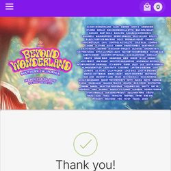 Beyond Wonderland Two Day Ticket 