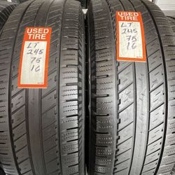 LT 245/75/16 USED TIRES 🛞 $40 EACH‼️ INSTALLATION INCLUDED ✅