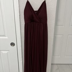 Burgundy Dress