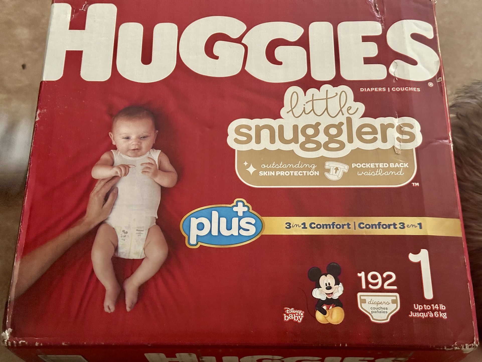Huggies Little Snugglers Diapers Size 1 (192 Ct)