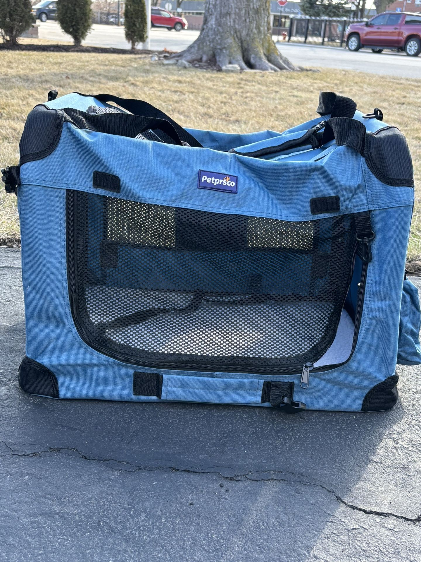 PETPRSCO Medium Collapsible Dog Carrier