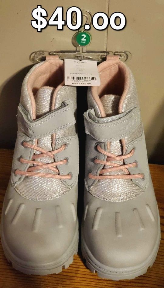 Girls Duck Boots Size 2