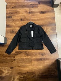 Nicole Miller brand Black Denim Jacket with Tags
