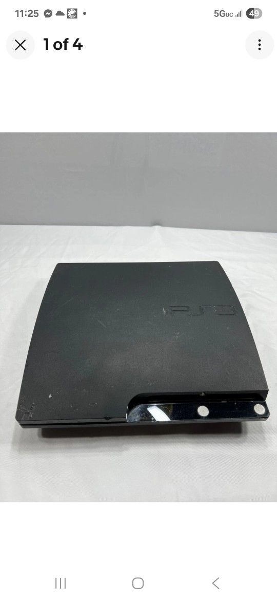 PlayStation 3 With 1 TB Hard Drive One Controller Three Games