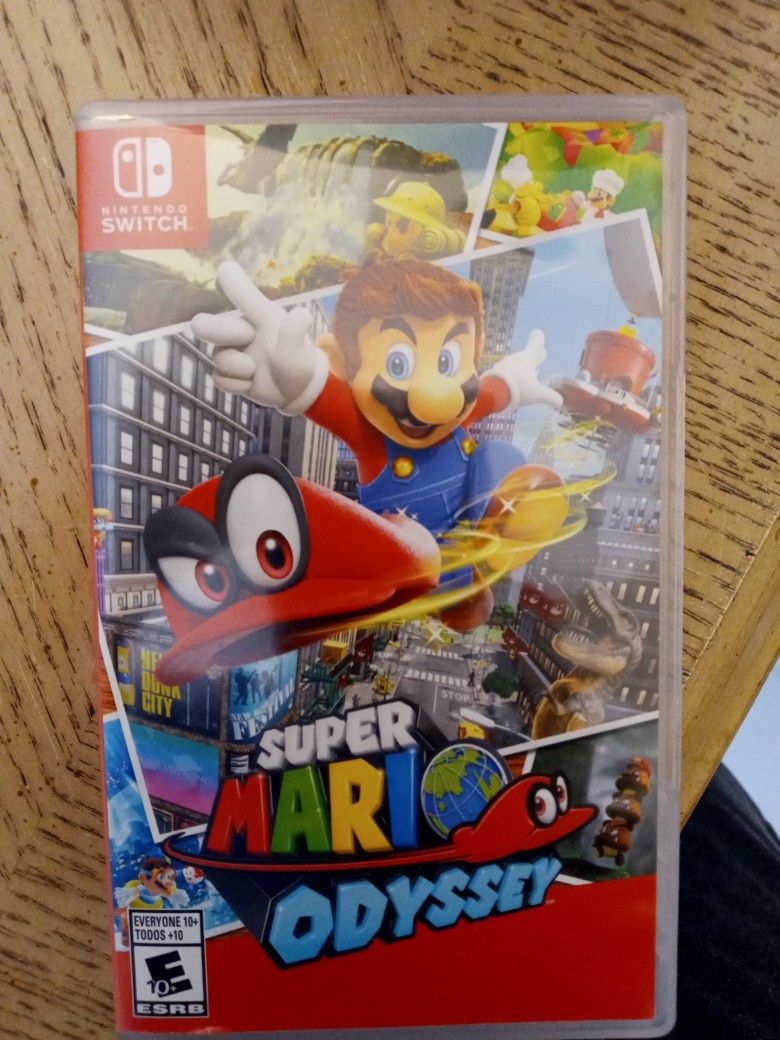 Nintendo switch Super Mario Odyssey Game With Case