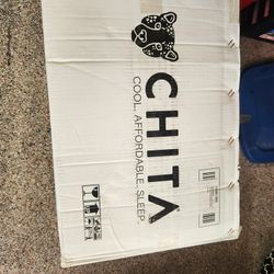 CHITA Ventilated Cool Gel Memory Foam Bed Mattress Topper Removable Bamboo Cover with straps