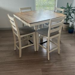 Dining Table + 4 Chairs – Sturdy & Stylish 